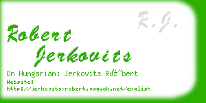 robert jerkovits business card